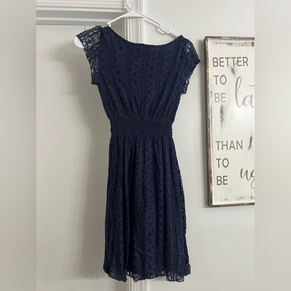 Navy blue dress